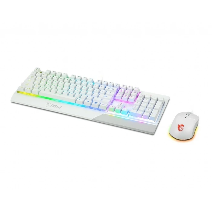 Σετ Πληκτρλόγιο και Ποντίκι Ασύρματο Msi Vigor Gk30 Combo White