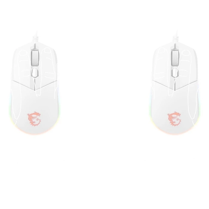 Σετ Πληκτρλόγιο και Ποντίκι Ασύρματο Msi Vigor Gk30 Combo White