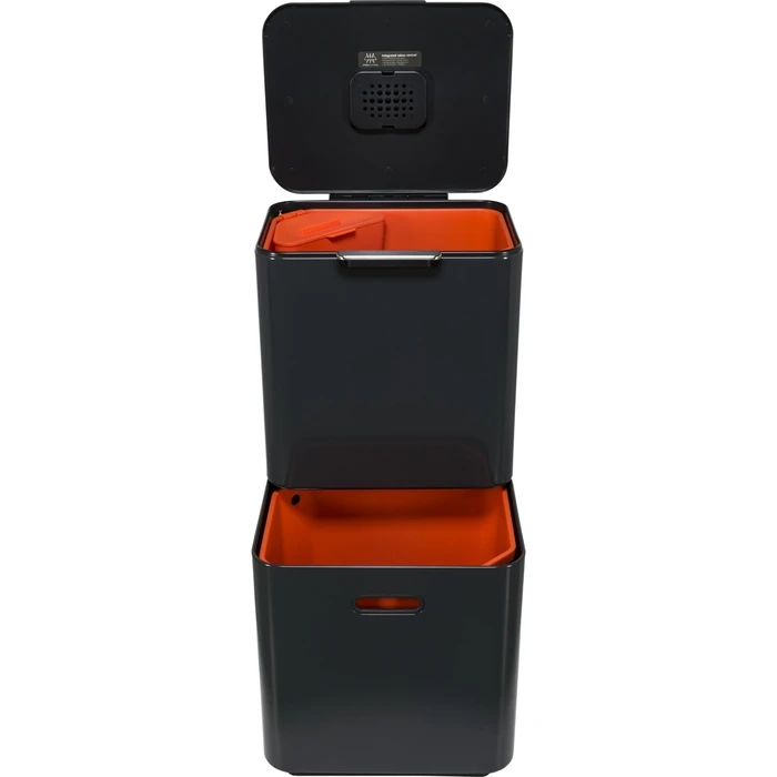 Joseph Joseph Totem Max 60 Recycling Bin Plastic Grey 60 L