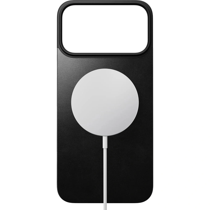 NOMAD Magnetic Leather Back Apple iPhone 17 Pro Max MagSafe, Horween leather (black)