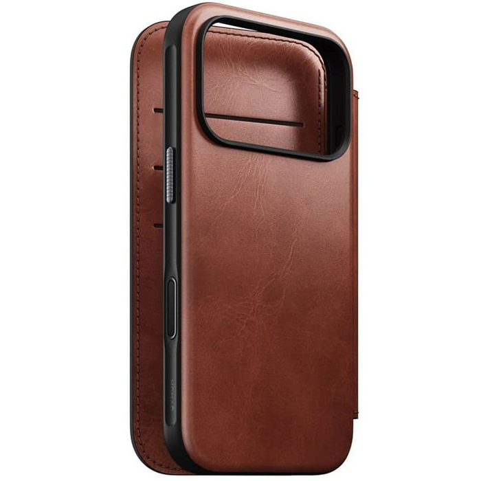NOMAD Modern Leather Folio Apple iPhone 17 Pro MagSafe, Horween leather (olde dublin)