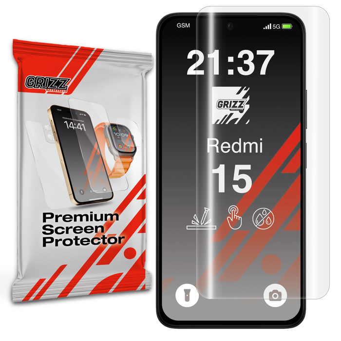 GrizzGlass Hydrofilm Xiaomi Redmi 15