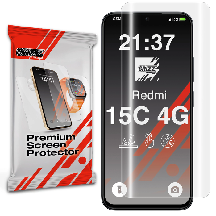 GrizzGlass Hydrofilm Xiaomi Redmi 15C 4G