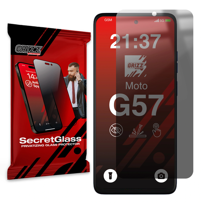 GrizzGlass SecretGlass Motorola Moto G57