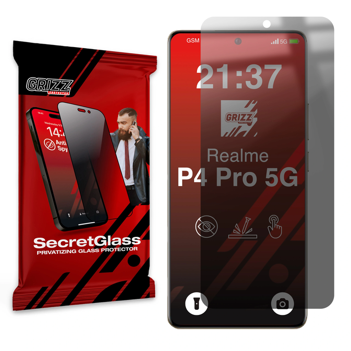GrizzGlass SecretGlass Realme P4 Pro 5G