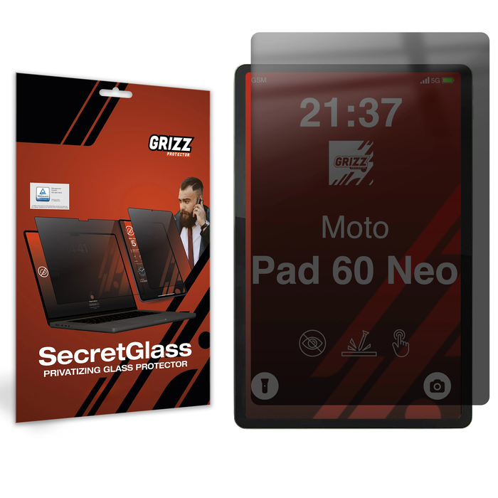 GrizzGlass SecretGlass Motorola Moto Pad 60 Neo