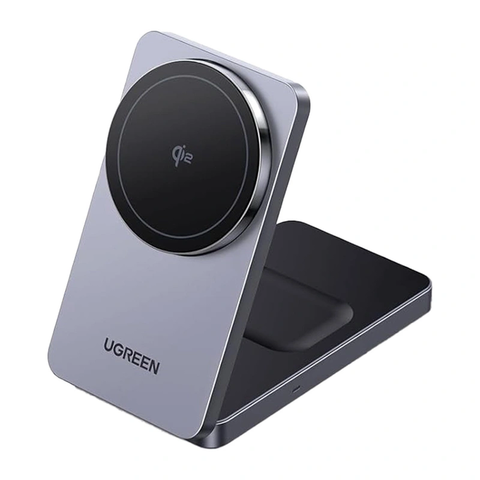 UGREEN W706 2-in-1 Magnetic Wireless Charger MagSafe 15W (black)