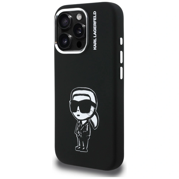 Karl Lagerfeld Silicone Karl Sketch MagSafe Apple iPhone 16 Pro black
