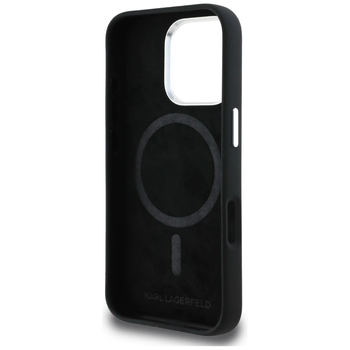 Karl Lagerfeld Silicone Karl Sketch MagSafe Apple iPhone 16 Pro black