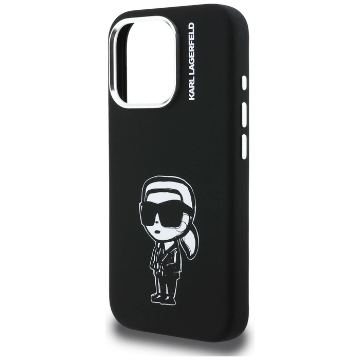 Karl Lagerfeld Silicone Karl Sketch MagSafe Apple iPhone 16 Pro Max black