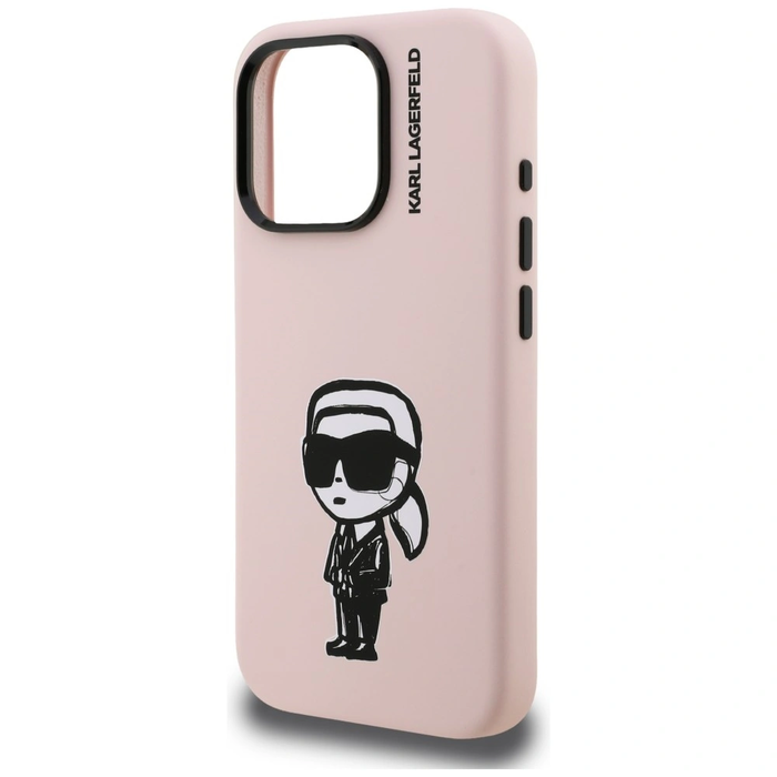 Karl Lagerfeld Silicone Karl Sketch MagSafe Apple iPhone 16 Pro Max pink