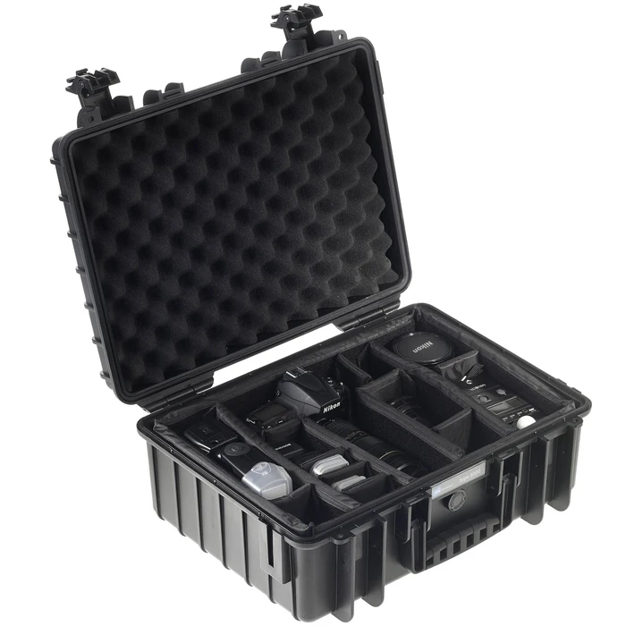 B&W Outdoor Case Type 5000 Black with Padded Partition Insert