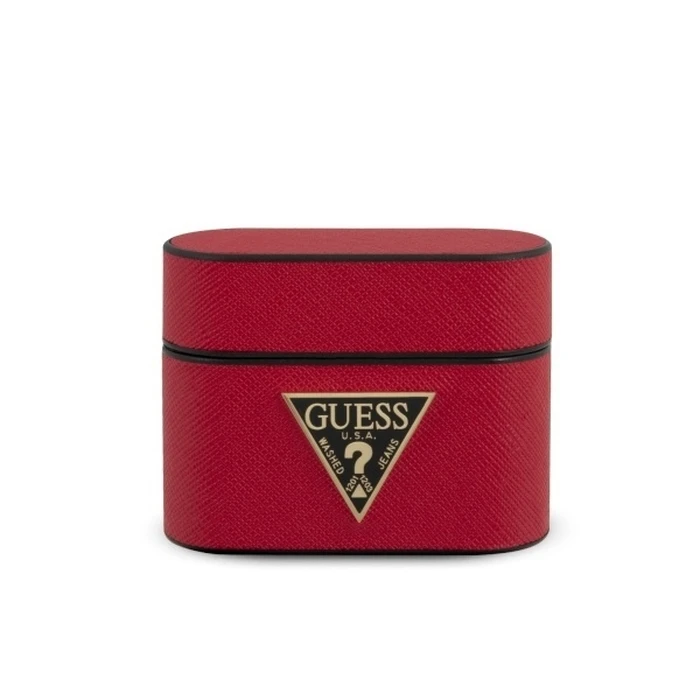 Guess GUACAPVSATMLRE AirPods Pro cover red Saffiano