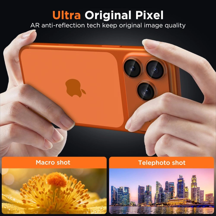 Tech-Protect Camfull Fit+ Apple iPhone 17 Pro Matte Clear