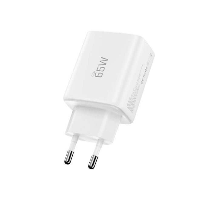 Wall charger Tech-Protect NCA65W-GAN USB-A, 2xUSB-C Network Charger PD 65W / QC3.0 White