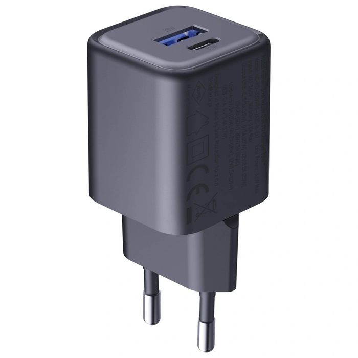 3MK Hyper Charger PD 33W GaN QC4+ PPS AFC FCP SCP USB-A + USB-C black wall charger