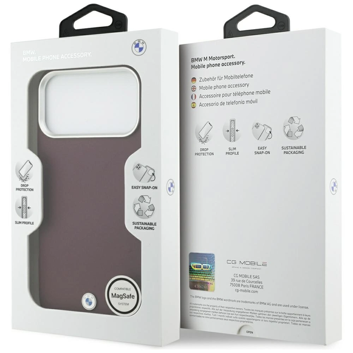 BMW Sign Full Wrapped Metal MagSafe Apple iPhone 17 Pro Max red
