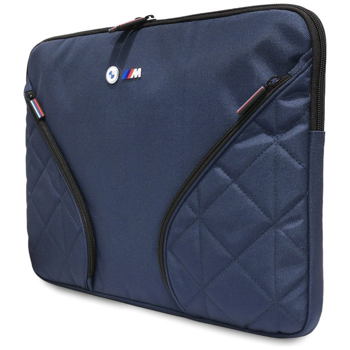 BMW Nylon Pockets&Metal Logo Sleeve 16" navy blue