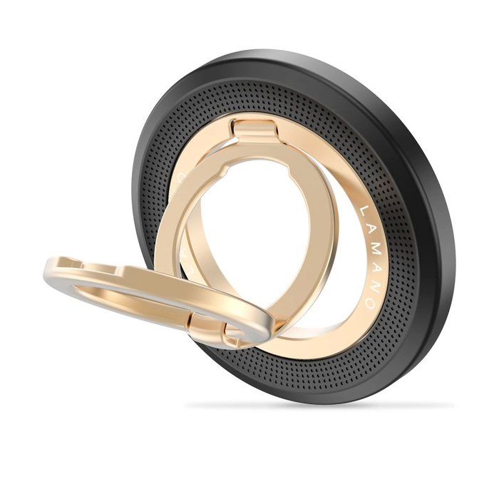 Tech-Protect MMR700 Lamano Magnetic MagSafe Phone Ring Black/gold