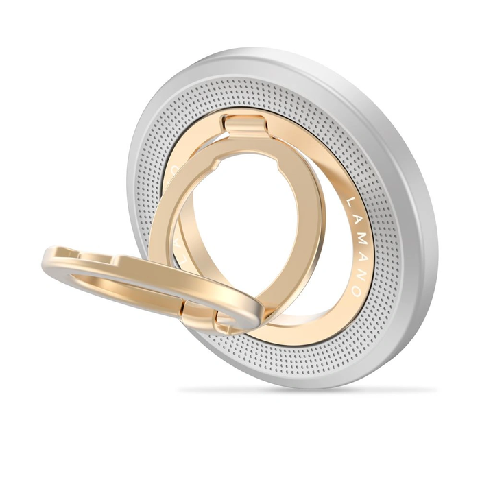 Tech-Protect MMR700 Lamano Magnetic MagSafe Phone Ring Titanium/gold