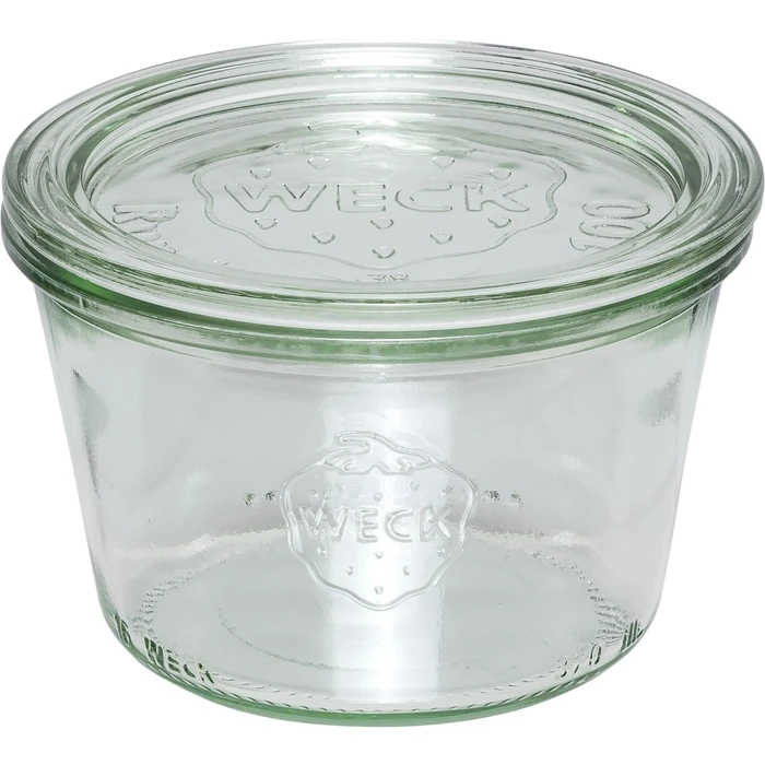 Weck 6-piece 370ml Glass Jars Set with Glass Lids (Transparent)