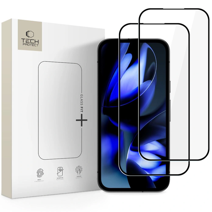 Tech-Protect Glass Fit+ Google Pixel 9a / 10a Black [2 PACK]