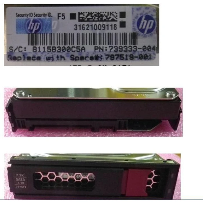 HP Enterprise 4TB HDD Σκληρός Δίσκος 3.5" SATA III 7200rpm για Server (797519-001)