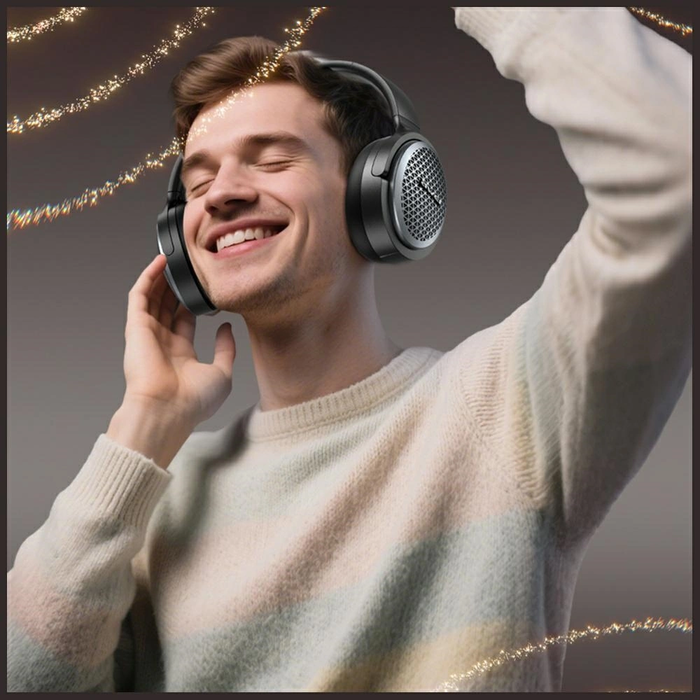 AWEI AT78 ANC Wireless Over-Ear Headphones Bluetooth 6.0 Black