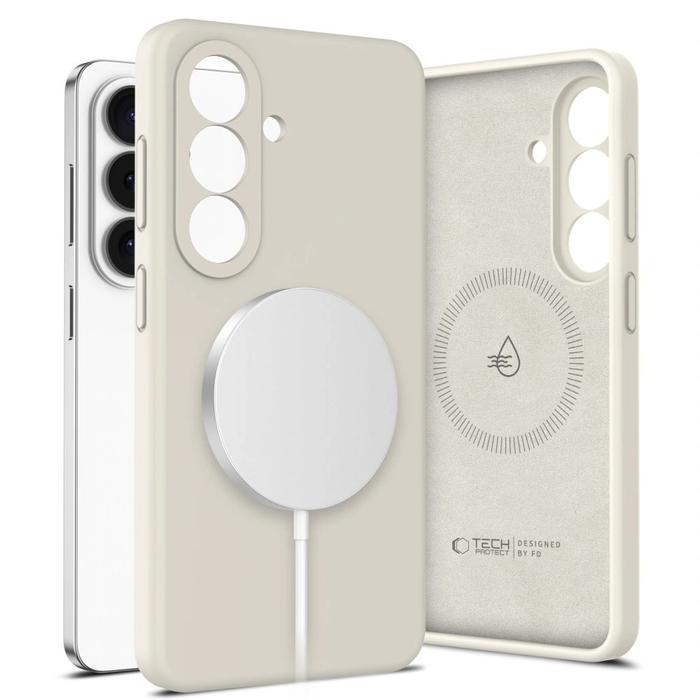 Tech-Protect Silicone MagSafe Samsung Galaxy S26 Cosmic Latte