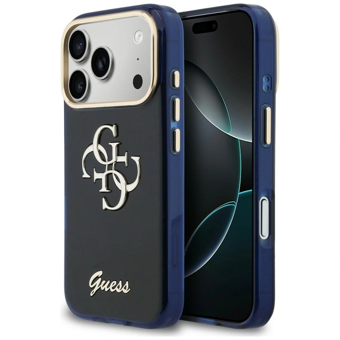 Guess IML 4G Script Metal Apple iPhone 17 Pro Max blue