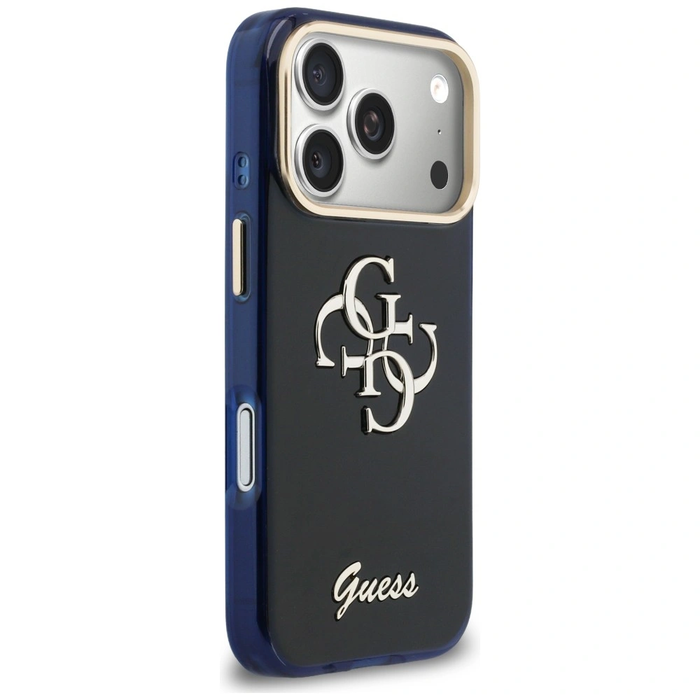 Guess IML 4G Script Metal Apple iPhone 17 Pro Max blue