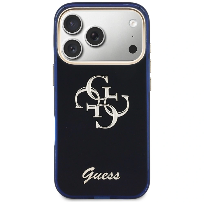 Guess IML 4G Script Metal Apple iPhone 17 Pro blue