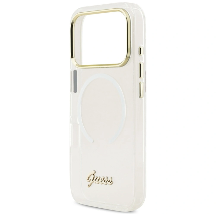 Guess IML Gradient Script Metal MagSafe Apple iPhone 17 Pro white