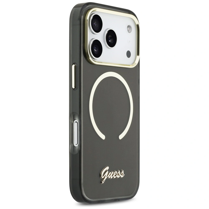 Guess IML Script Metal MagSafe Apple iPhone 17 Pro black