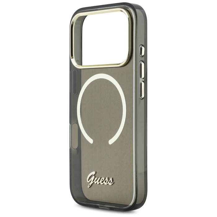 Guess IML Script Metal MagSafe Apple iPhone 17 Pro black