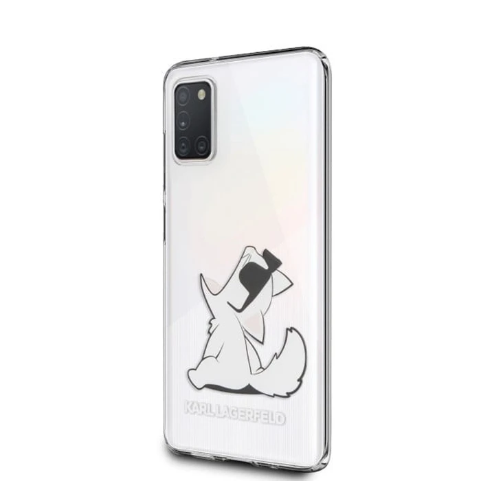 Karl Lagerfeld KLHCA31CFNRC Samsung Galaxy A31 hardcase transparent Choupette Fun