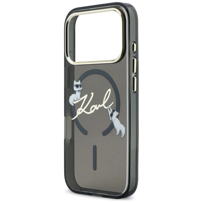 Karl Lagerfeld IML Choupettes Karl Script Logo MagSafe Apple iPhone 17 Pro black