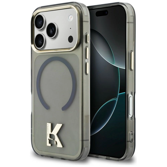 Karl Lagerfeld IML K Head Logo MagSafe Apple iPhone 17 Pro black