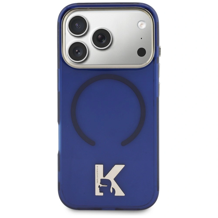 Karl Lagerfeld IML K Head Logo MagSafe Apple iPhone 17 Pro blue