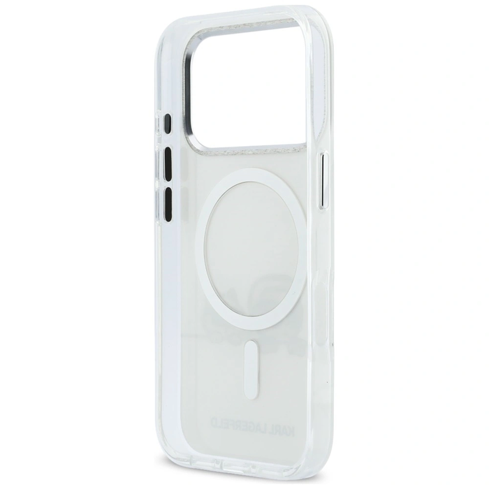 Karl Lagerfeld IML Karl & Choupette Peekaboo Logo MagSafe Apple iPhone 17 Pro white