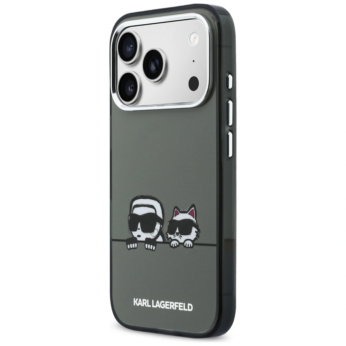 Karl Lagerfeld IML Karl & Choupette Peekaboo Logo MagSafe Apple iPhone 17 Pro black