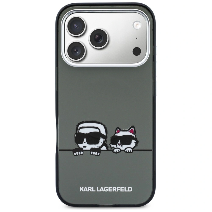 Karl Lagerfeld IML Karl & Choupette Peekaboo Logo MagSafe Apple iPhone 17 Pro black