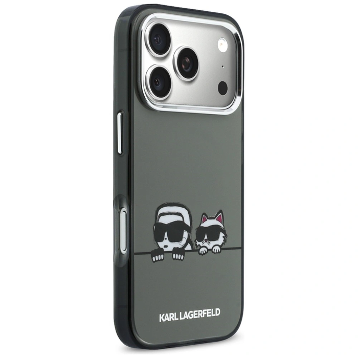 Karl Lagerfeld IML Karl & Choupette Peekaboo Logo MagSafe Apple iPhone 17 Pro black