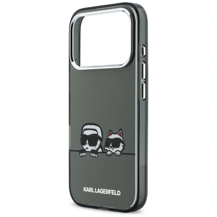 Karl Lagerfeld IML Karl & Choupette Peekaboo Logo MagSafe Apple iPhone 17 Pro black