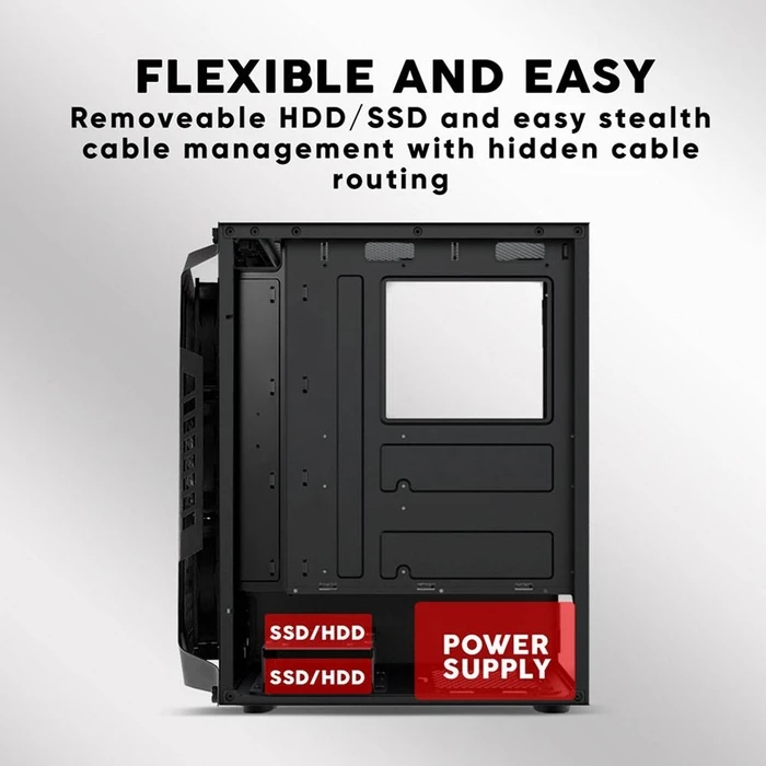 Κουτί Η/Υ Armaggeddon With 4 Argb Fans Tritron Pro 200 Black