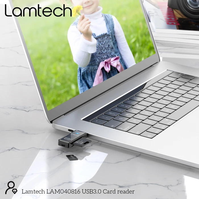 Card Reader Lamtech USB 3.0 Black
