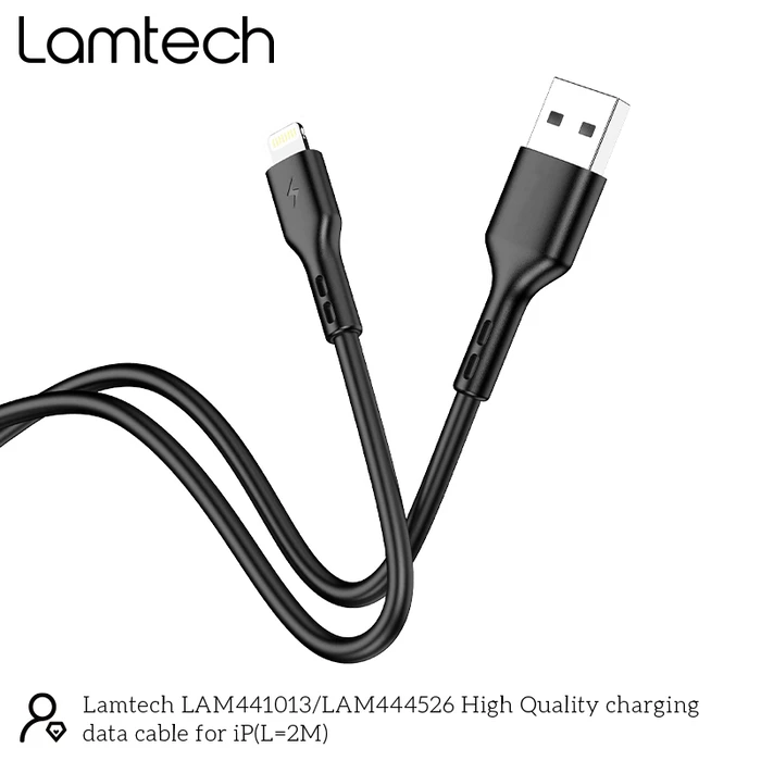 Καλώδιο Lightning Lamtech Lightning 2m Black