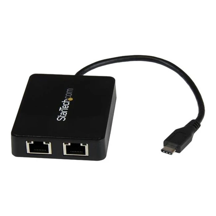 Κάρτα Δικτύου USB StarTech USB-C to Dual-Gigabit Ethernet Adapter with USB (Type-A) Port