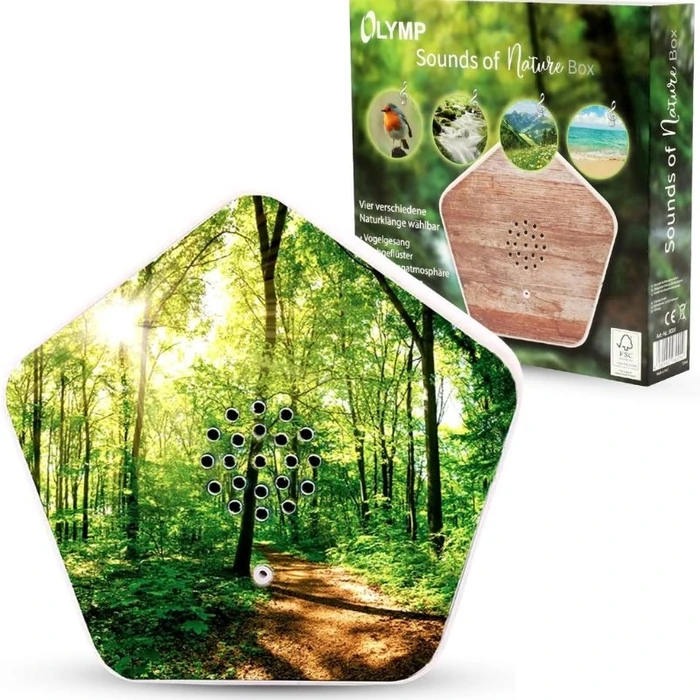 Αξεσουάρ Φωτογραφικών Μηχανών Olympia 8001 Λευκό ηχείο 4 φυσικών ήχων με 12 οπτικά μοτίβα και αισθητήρα κίνησης