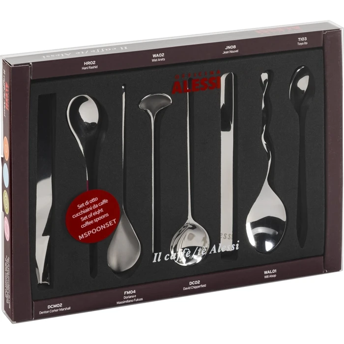 Σετ 8 κουταλάκια καφέ Alessi MSPOONSET